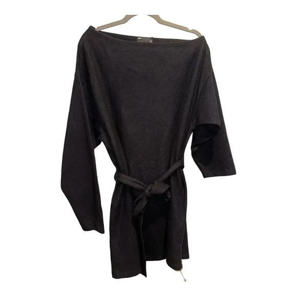 ASOS Slouchy Off The Shoulder Mini Dress‎ With Belt - Picture 1 of 5